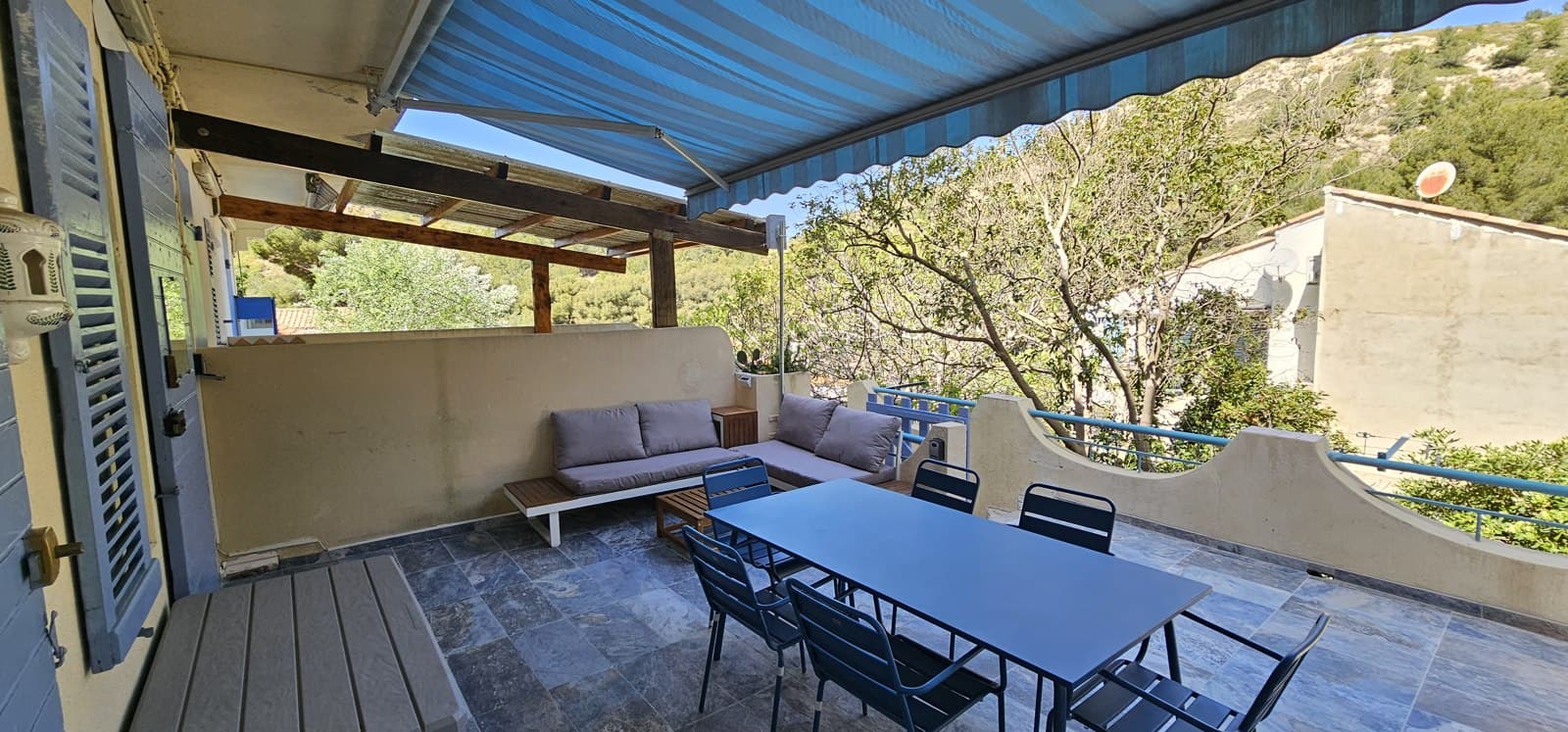 La terrasse ombragée